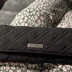 Vera Bradley Black Quilted Wristlet and change purse/identification/card holder